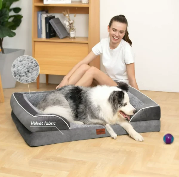 Durable Supportive Foam Dog Bed for XL Canines