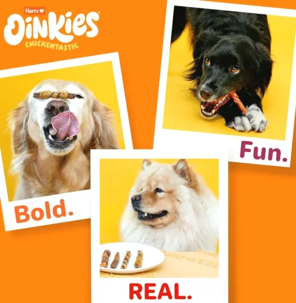 Oinkies Chicken Dog Treats 18 ct